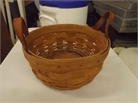 Longaberger Basket - 7" w x 3" t  -- Good Shape