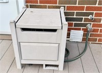 Hose Reel Box with Hose on Deck