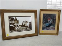 2 prints in frames