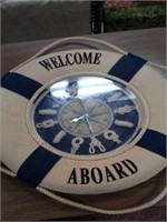 Welcome aboard clock