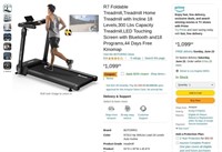 B6283  R7 Foldable Treadmill with Bluetooth LED -