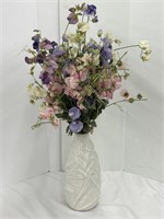 Artificial Flowers With White Vase