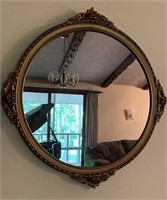 Ornate Gold Trim Mirror -30"