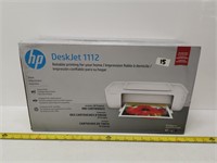 1 HP deskjet 1112 printer (new in box