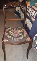Press back upholstered seat dining room chair
