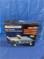 Mastercraft wet tile saw never used