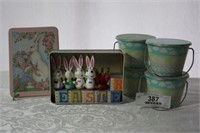4 Lidded Easter Tins and More