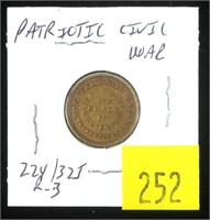 Patriotic Civil War token, rarity 3