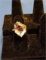 Single Pink Stone Ring