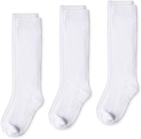 Girls Kids Knee High School Socks White Socks Long