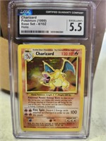 CGC Graded Pokemon Charizard 1999 base set 4/102