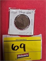 1839 LARGE ONE CENT COIN
