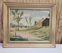 J. Ashley Vintage Framed Barn 25.5" x 21"