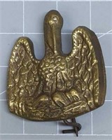 Brass Louisiana pelican pin CSA
