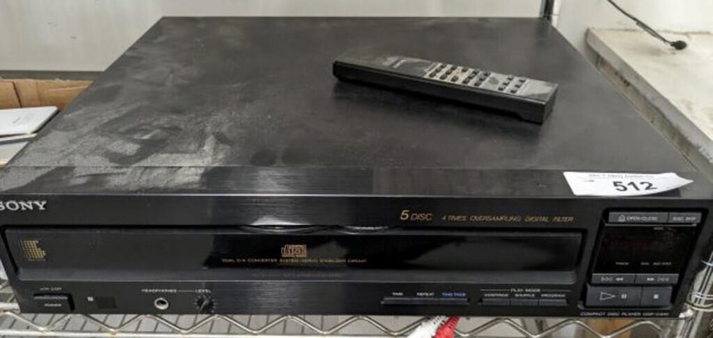 SONY DISC PLAYER WITH REMOTE