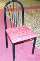 SET OF 5 RED SEAT CHAIRS