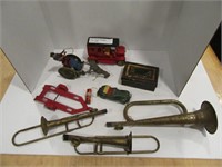 LOT OF TIN TOYS AND PARTS