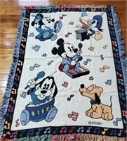 Mickey Mouse throw, 50 x 36 inches.