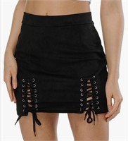 New (Size M)Mini Skirt Sexy Criss Cross Tight