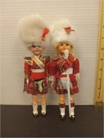 Vintage Scottish dolls 8inches tall