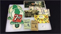 Adv. Items Including Two-7 Up Cardboards,