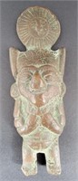 Mayan Cast Bronze Figure Ornament