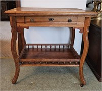 Old Oak Two Level Side Table