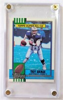 1990 Topps Troy Aikman Super Rookie Card #482