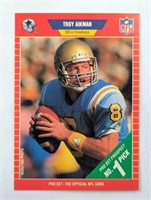1989 Pro Set Troy Aikman #1 Draft Prospect Card