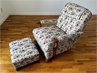 RETRO LOUNGE CHAIR WITH OTTOMAN CLEAN