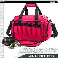 Pink Tactical Gun Range Bag for Handguns & Ammo