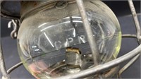 Antique CPR Lantern with Etched CPR Clear Globe
