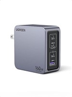 UGREEN Nexode Pro 160W USB C Charger, 4-Port PD 3.