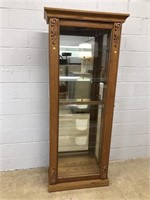 Pulaski Modern Mirrored Back Curio Cabinet