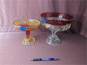King's Crown Ruby Candy Dish,