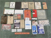 Assorted Ephemera Inc. Instruction Booklets,