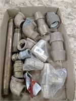 Group of brass fittings