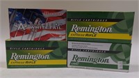 80 Rounds Mixed Caliber Rifle Cartridges In Boxes
