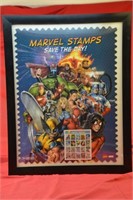Marvel USPS Save the Day Framed Stamps