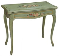 ITALIAN POLYCHROME PAINTED GAME TABLE