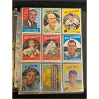 1959 Topps Baseball Complete Set Vgex-ex