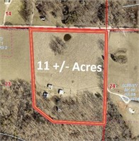 REAL ESTATE AUCTION - 11 +/- ACRES HOUSE AND BARNS