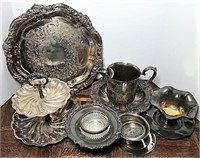Assortment of Silver Plated Serving Ware