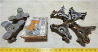 Hold-Down Clamp, Cast Iron Stove Mover Castors