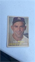 1957 Topps Yogi Berra Catcher New York Yankees #2