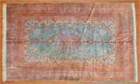 Very fine silk Qum rug, approx. 6.3 x 10.2