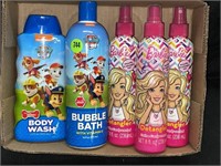 PAW PATROL AND BARBIE BUBBLE BATH AND BODY WASH