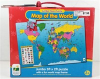 NEW Jumbo Map-Of-The-World Puzzle