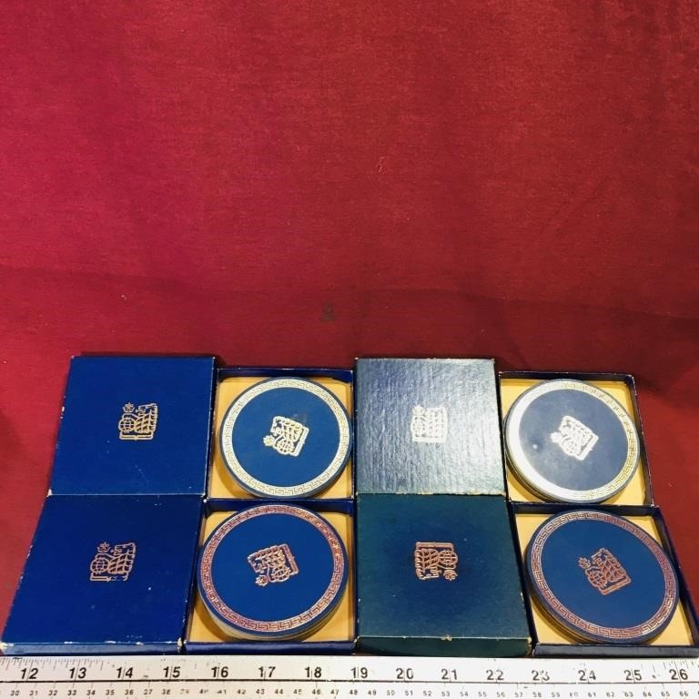 4 Sets Of Royal Bank Canada Coasters (Vintage)