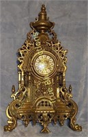 French Brass Clock With German Time Movement